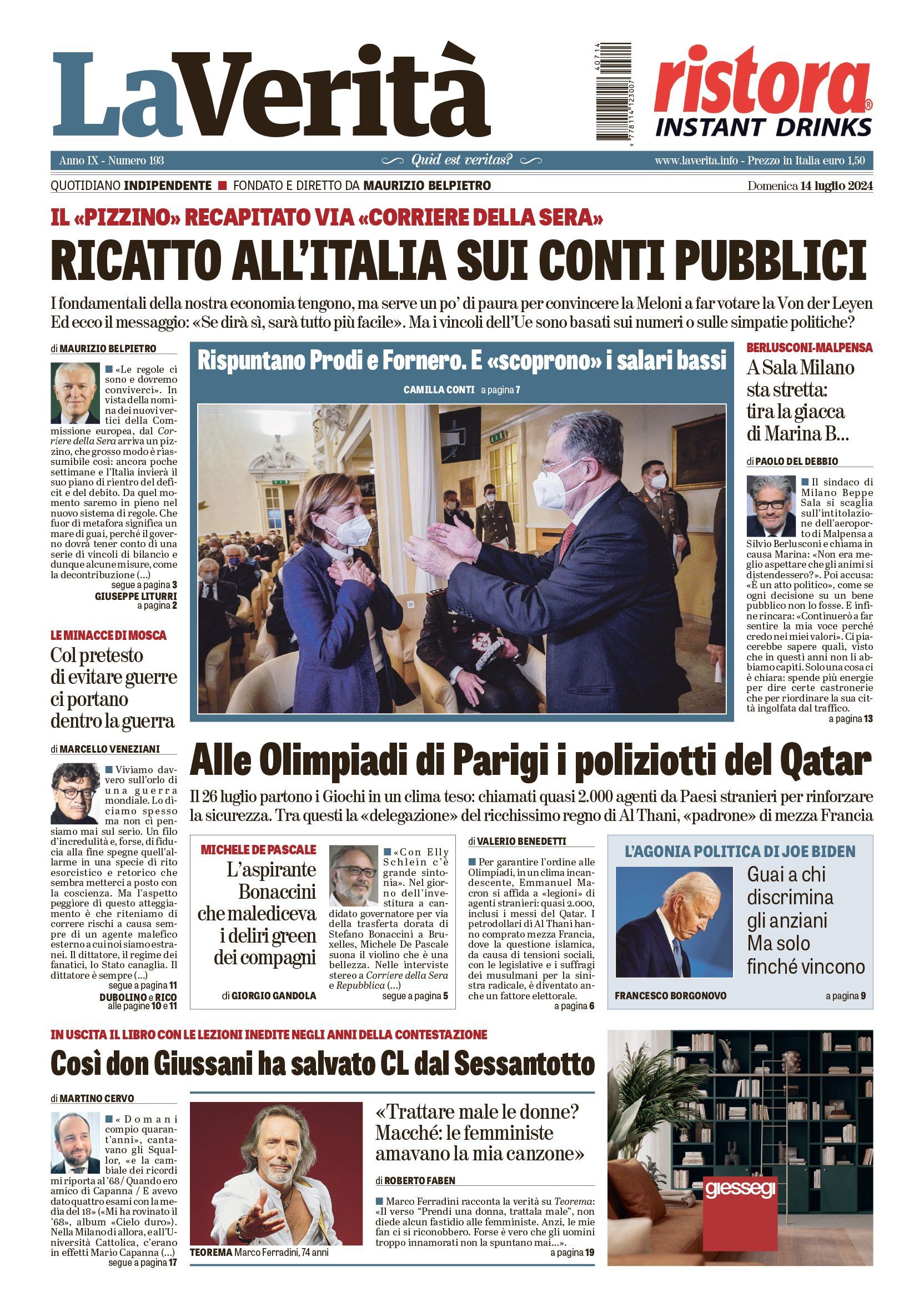 Oggi in edicola