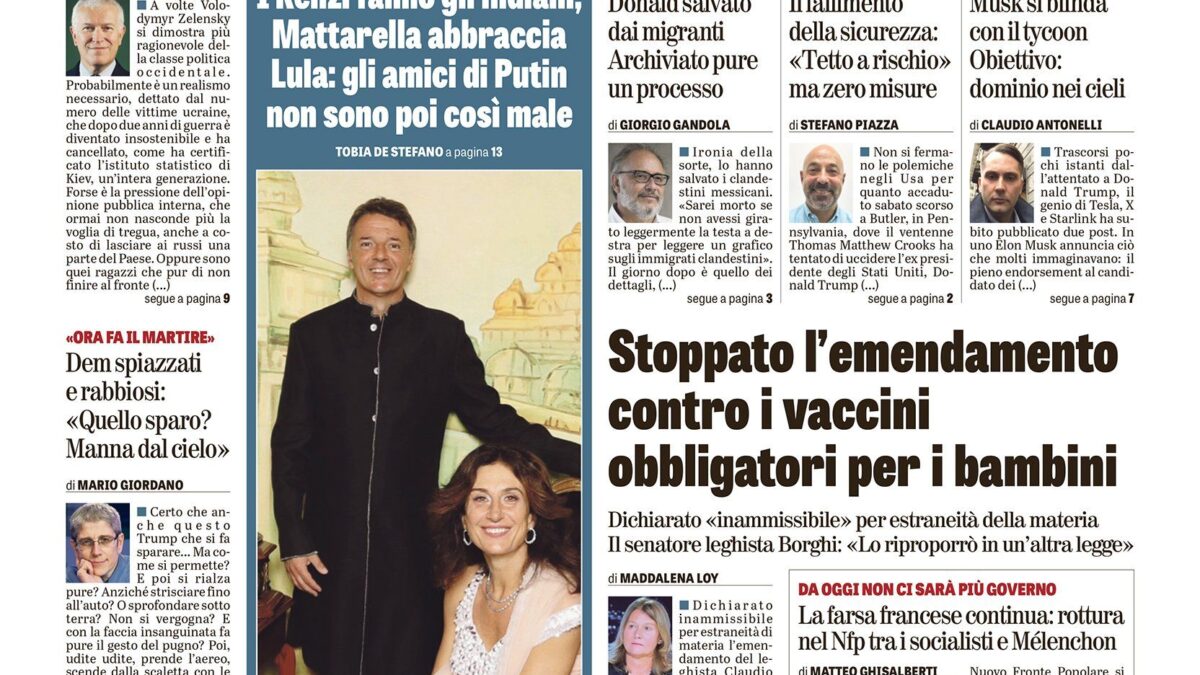 Oggi in edicola