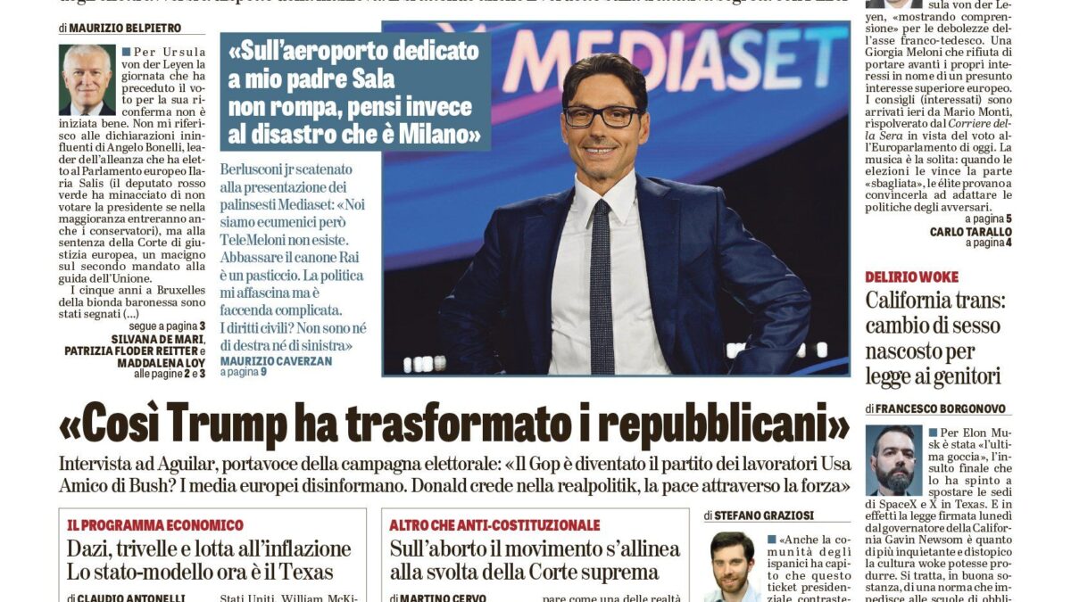Oggi in edicola