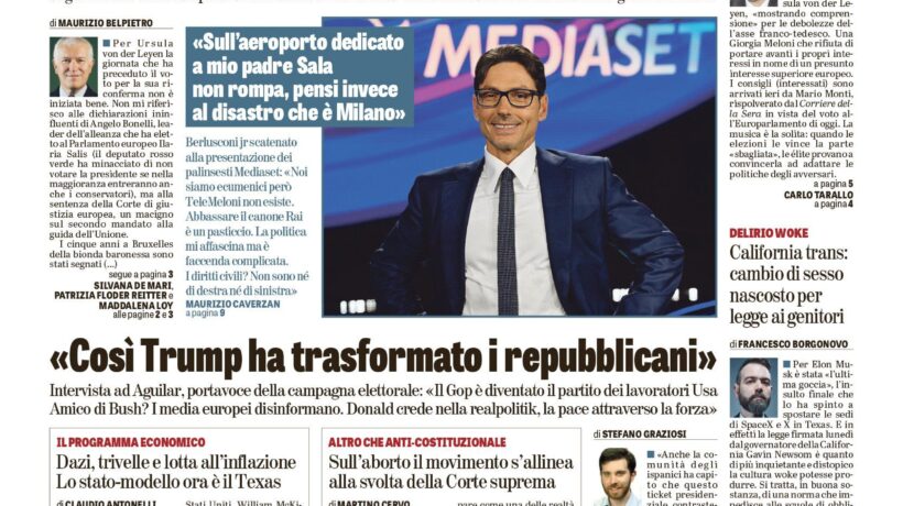 Oggi in edicola