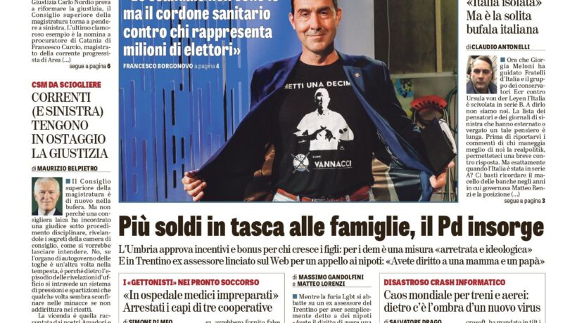 Oggi in edicola