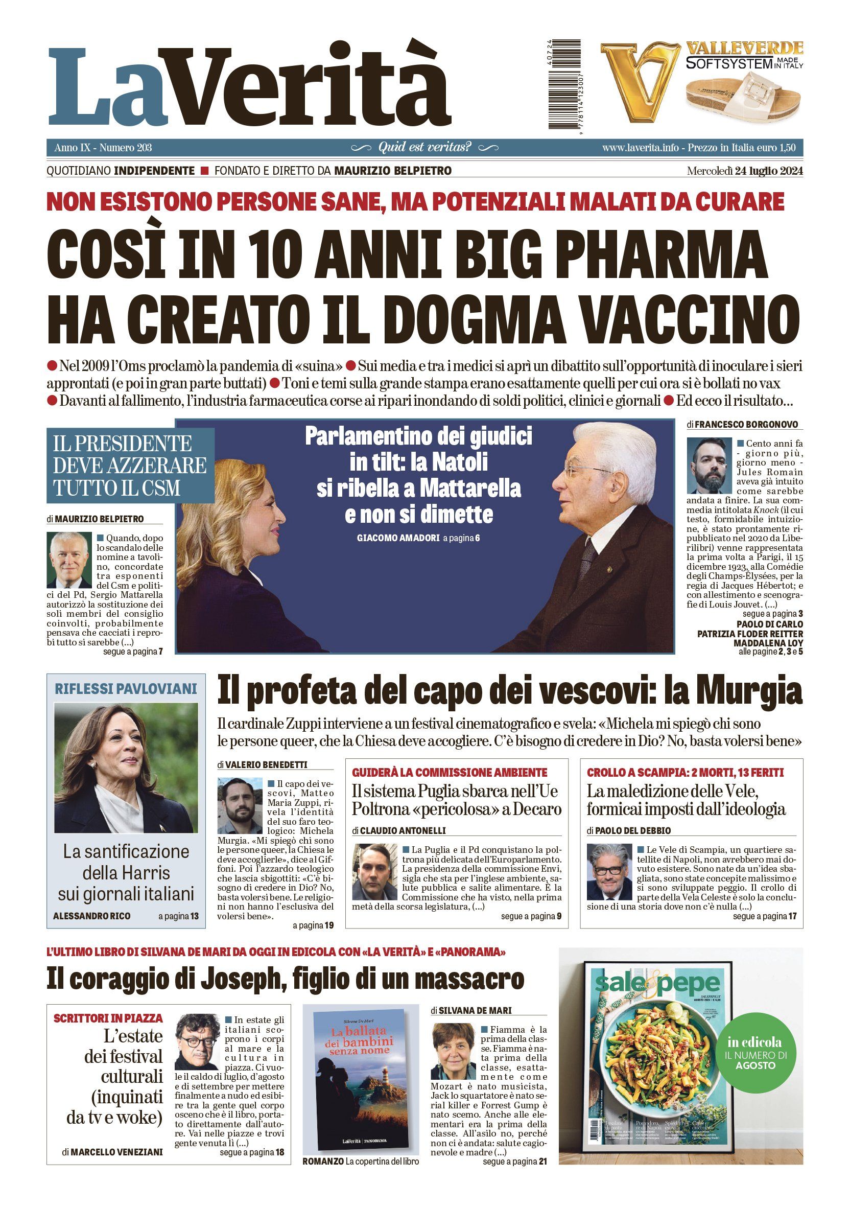 Oggi in edicola