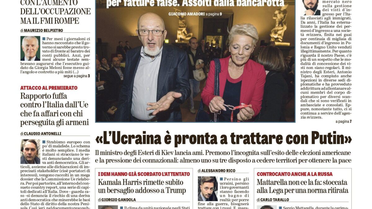 Oggi in edicola