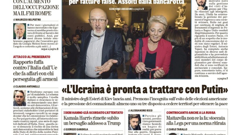 Oggi in edicola