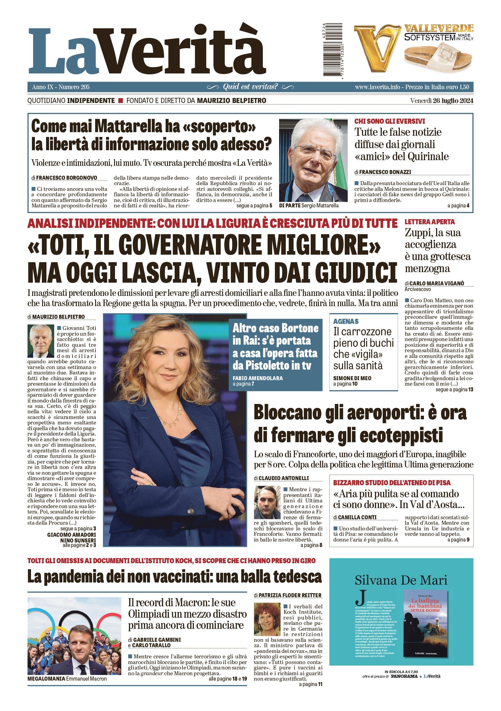 Oggi in edicola