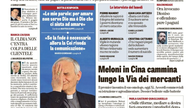 Oggi in edicola