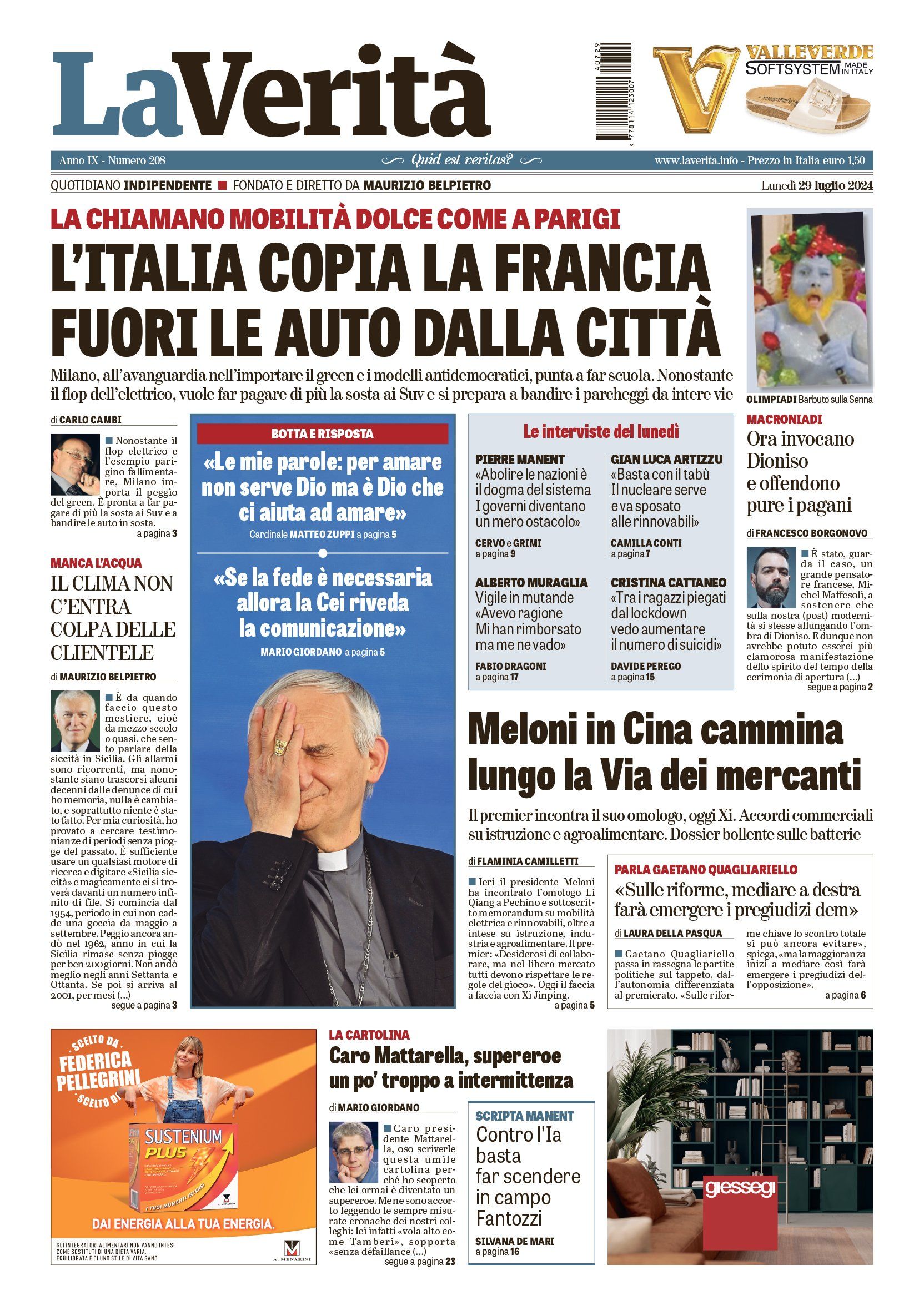 Oggi in edicola