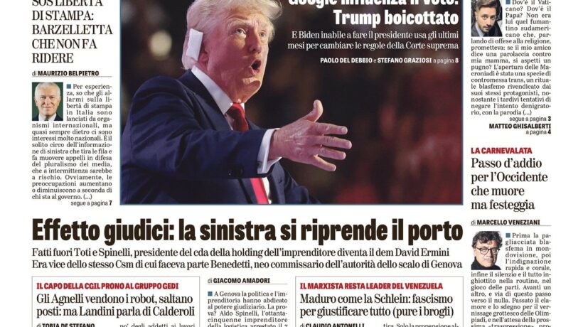Oggi in edicola