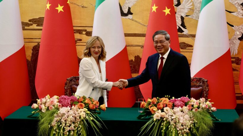 Meloni rilancia la cooperazione con la Cina