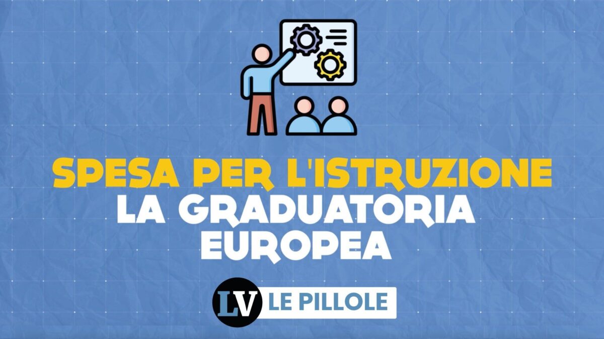 Spesa per l’istruzione, la graduatoria europea