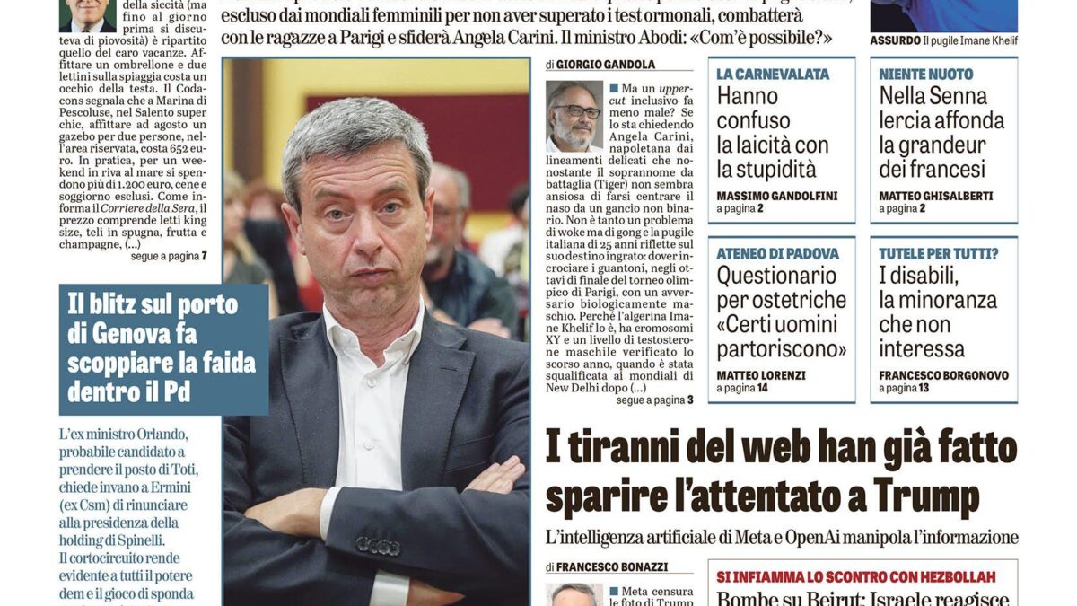 Oggi in edicola
