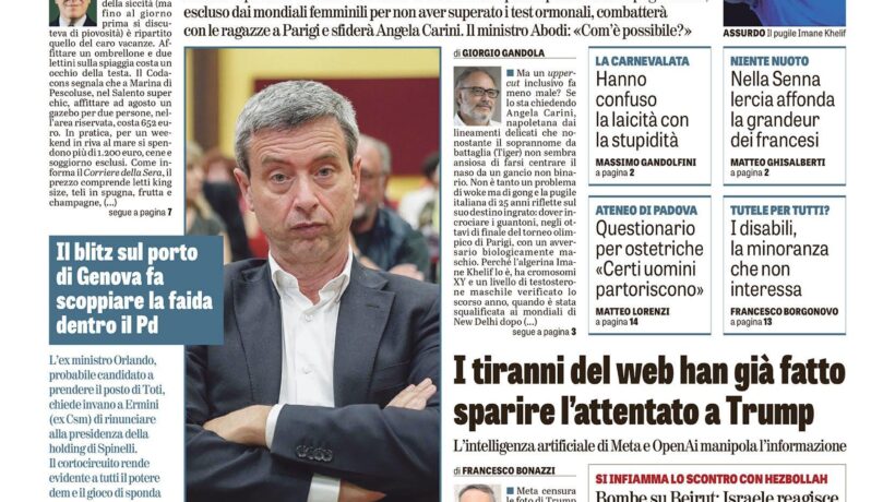 Oggi in edicola