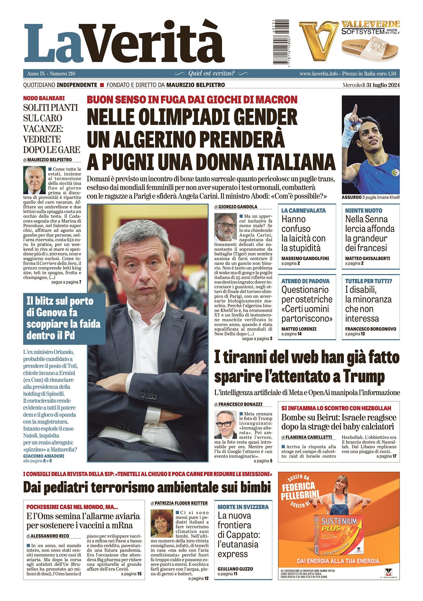 Oggi in edicola