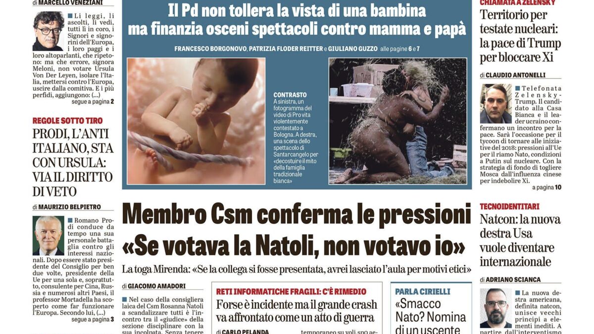 Oggi in edicola