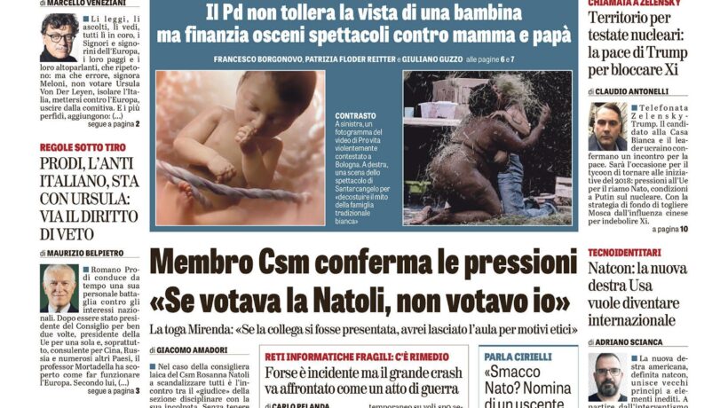 Oggi in edicola