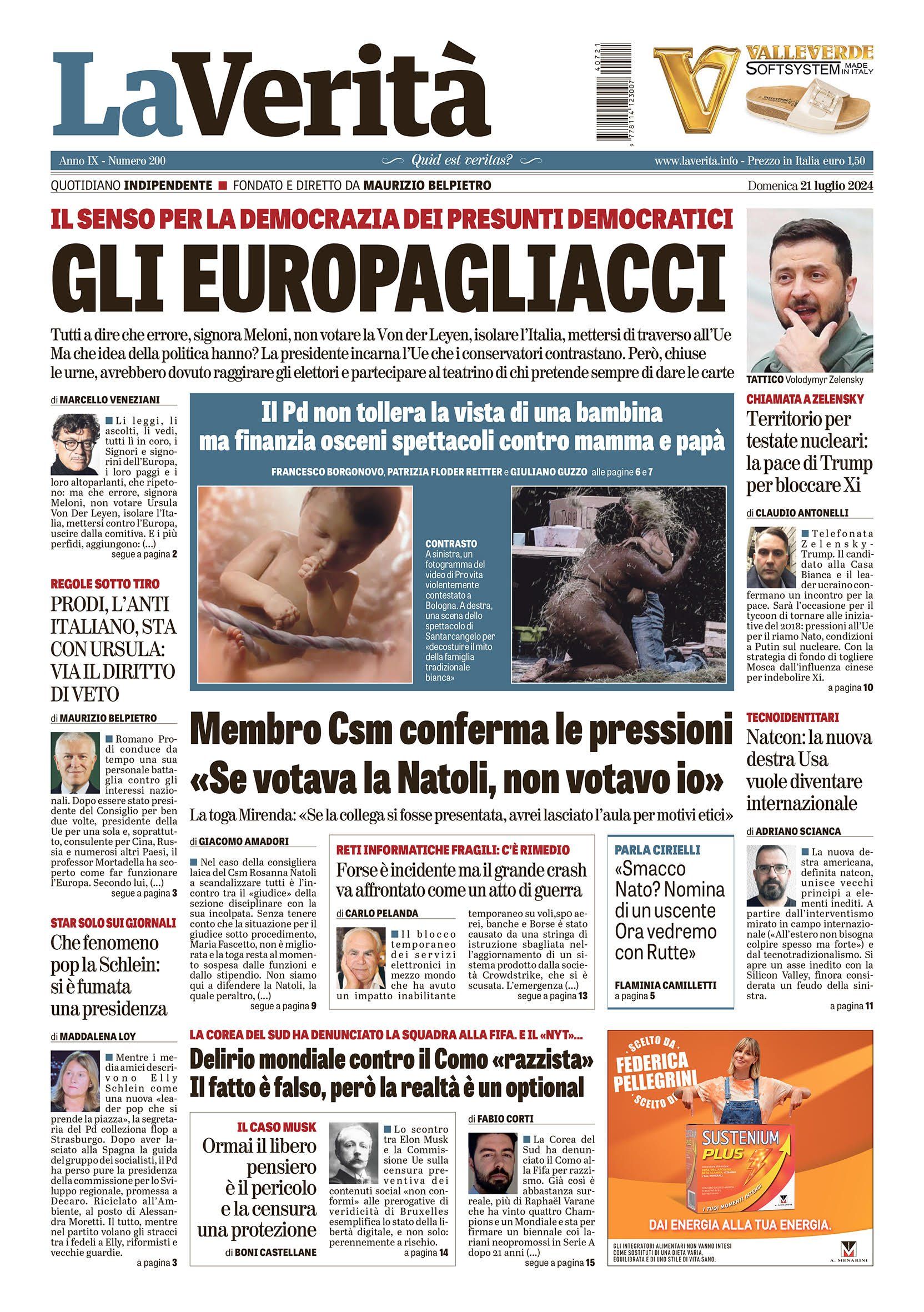 Oggi in edicola