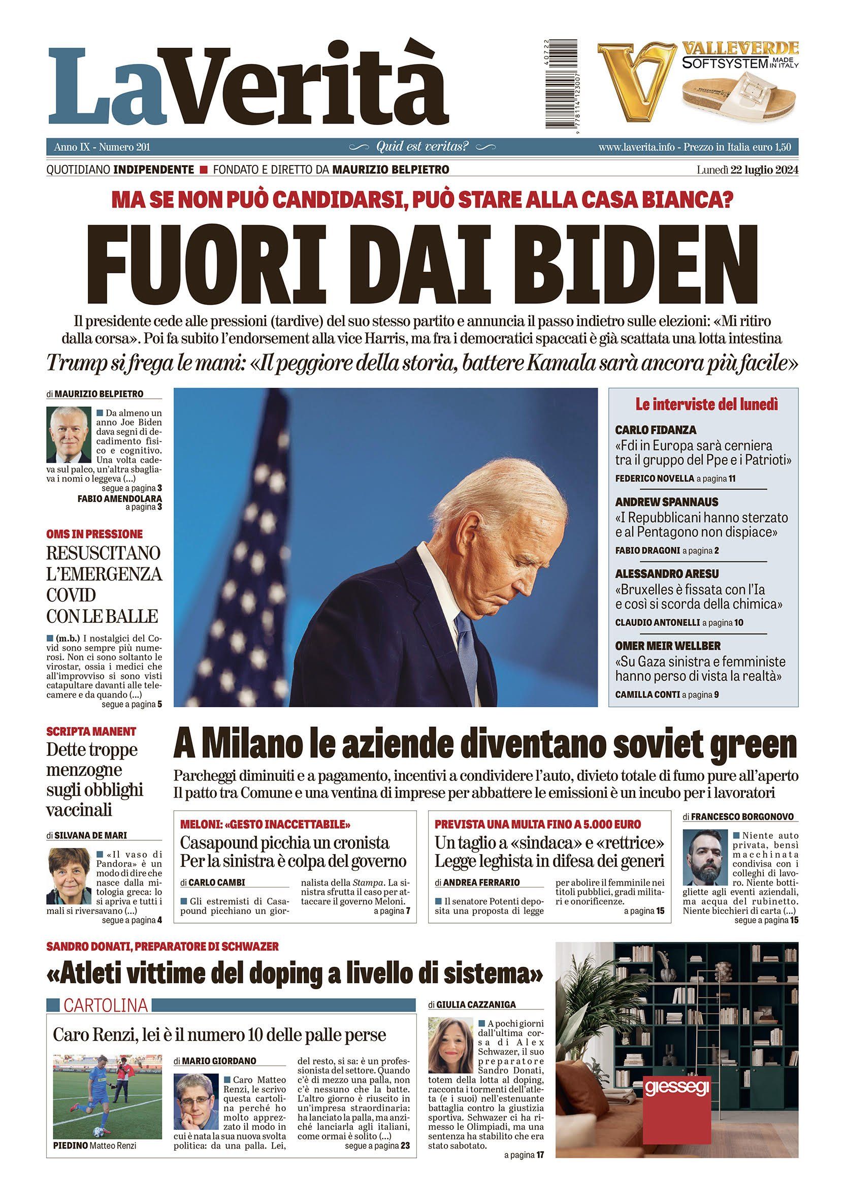 Oggi in edicola