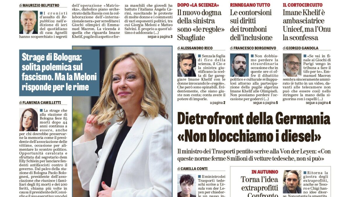 Oggi in edicola
