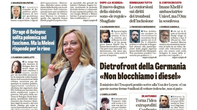 Oggi in edicola