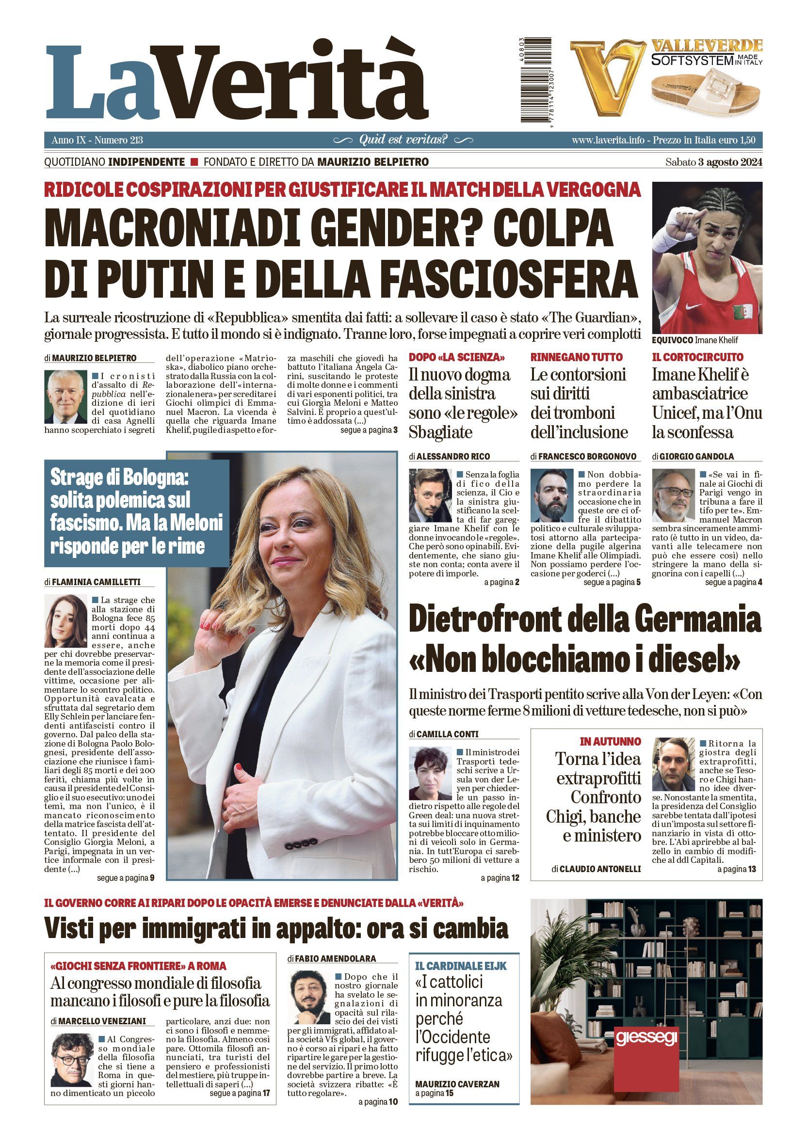 Oggi in edicola