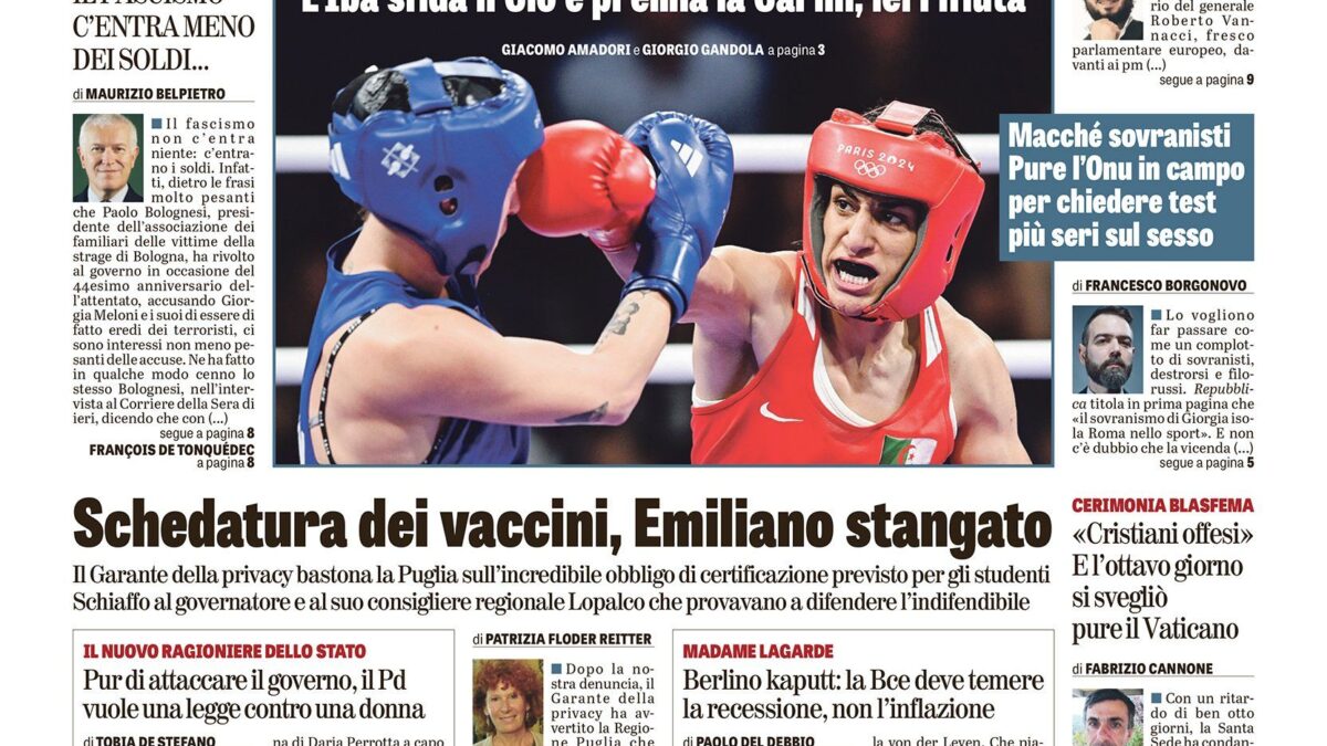 Oggi in edicola