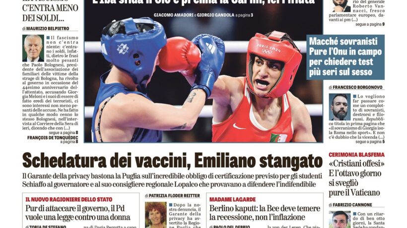 Oggi in edicola