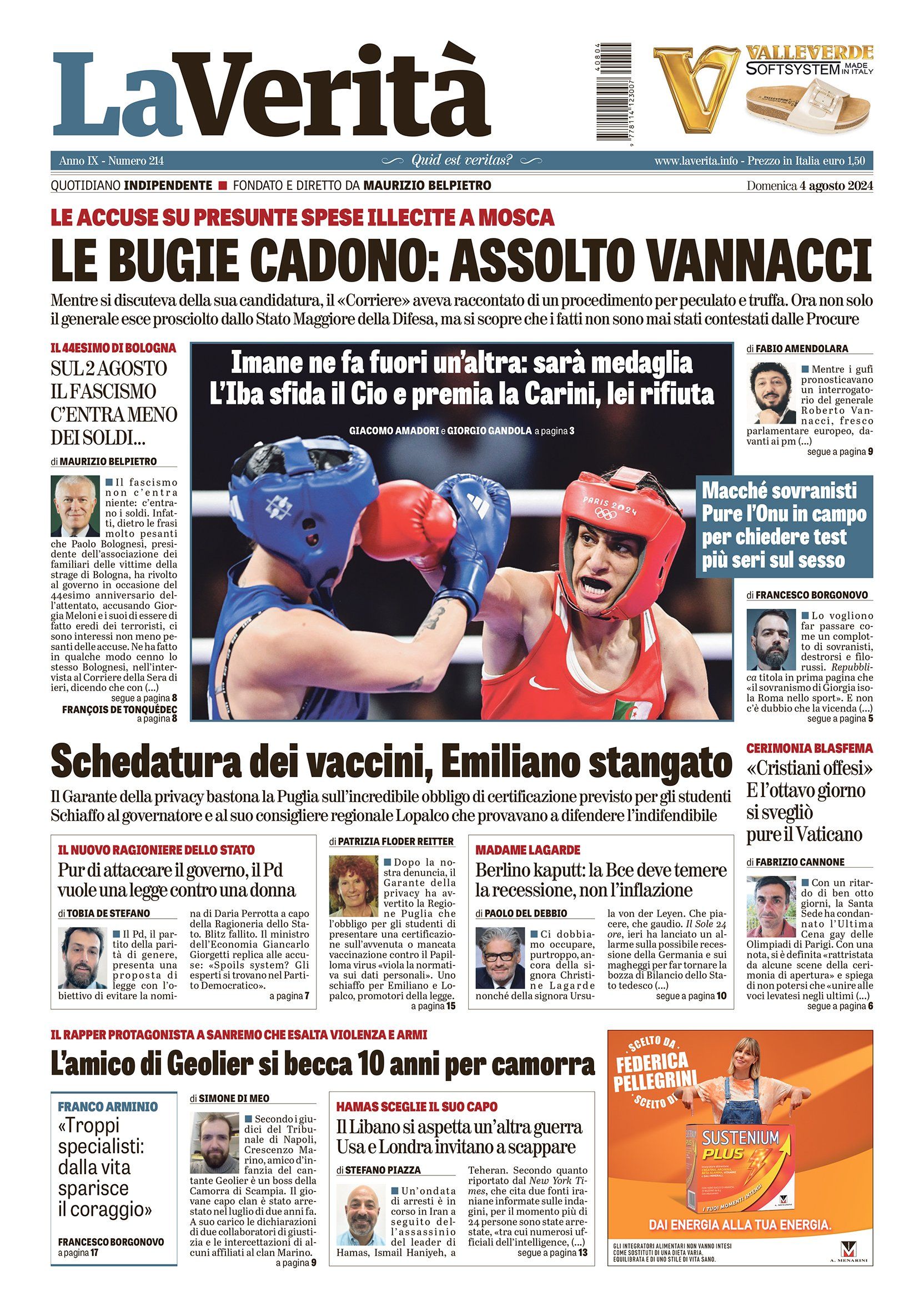 Oggi in edicola