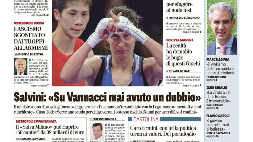 Oggi in edicola