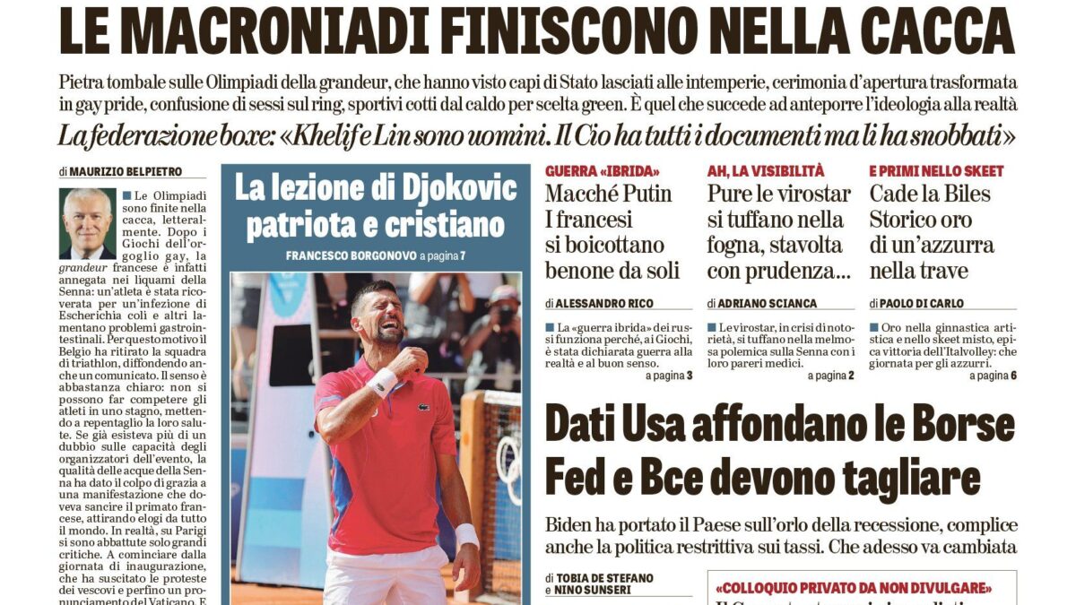 Oggi in edicola
