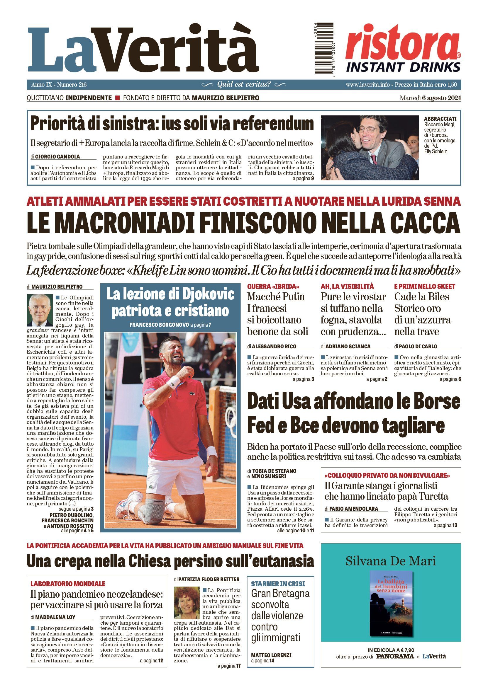 Oggi in edicola