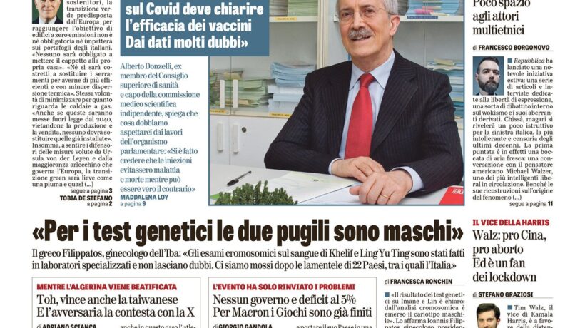 Oggi in edicola