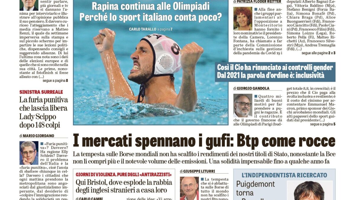 Oggi in edicola