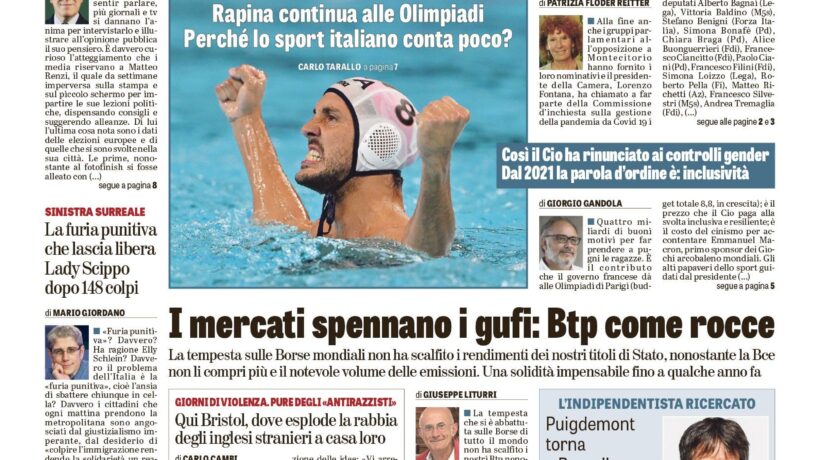 Oggi in edicola