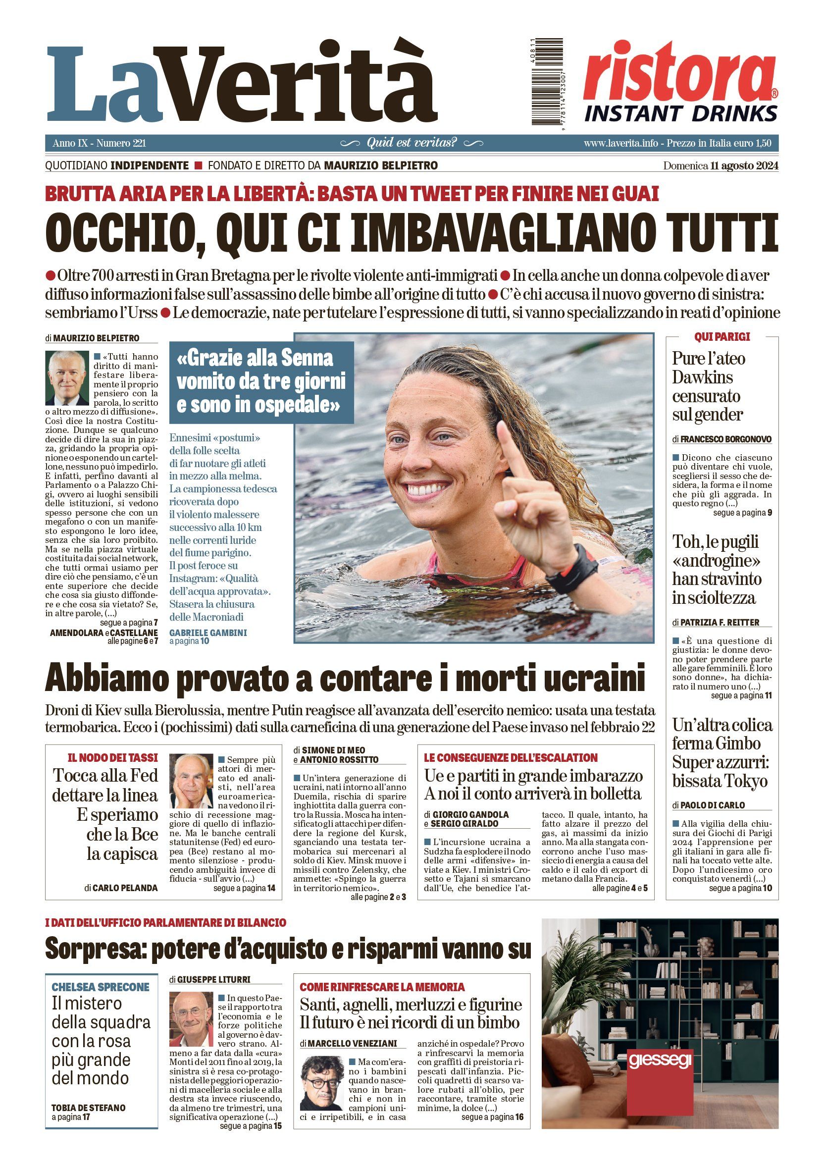Oggi in edicola