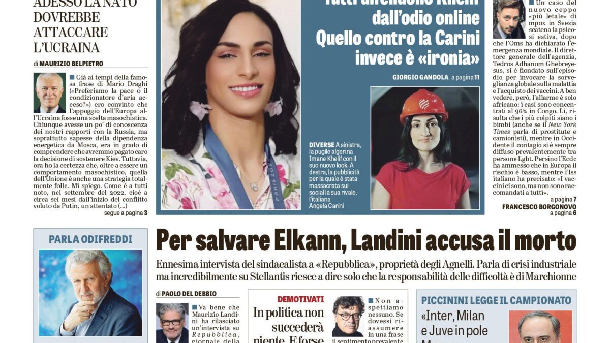 Oggi in edicola