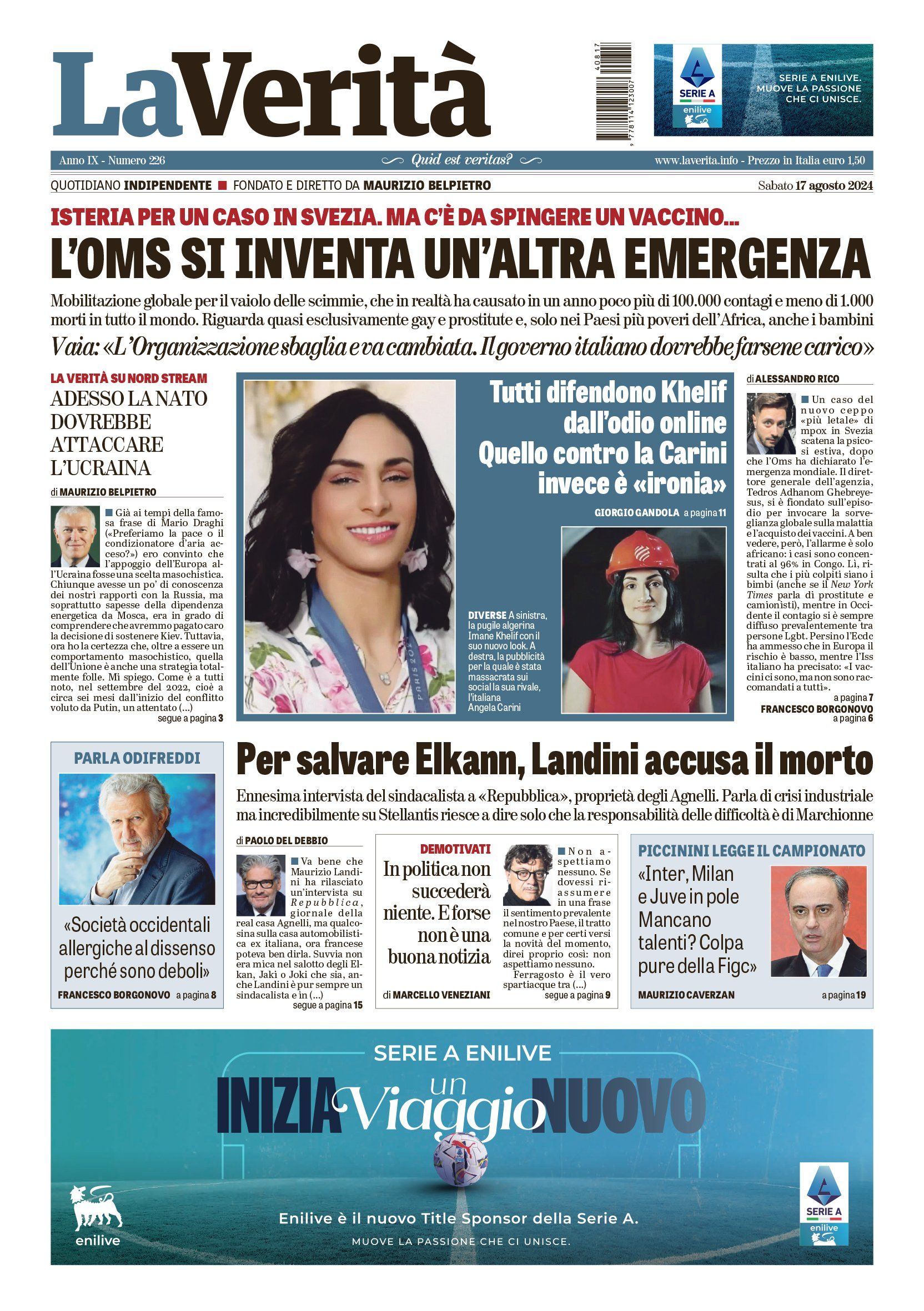 Oggi in edicola