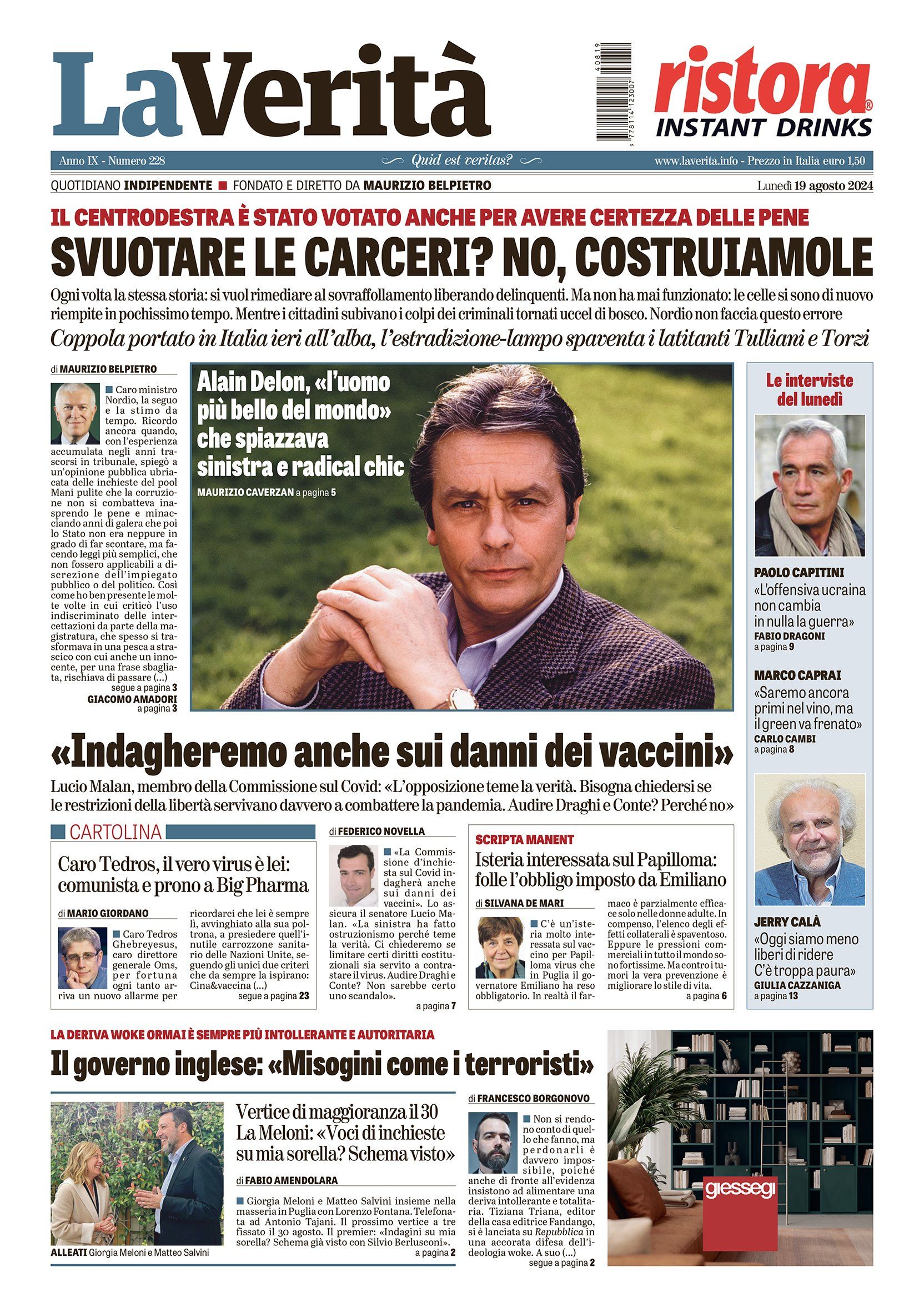 Oggi in edicola