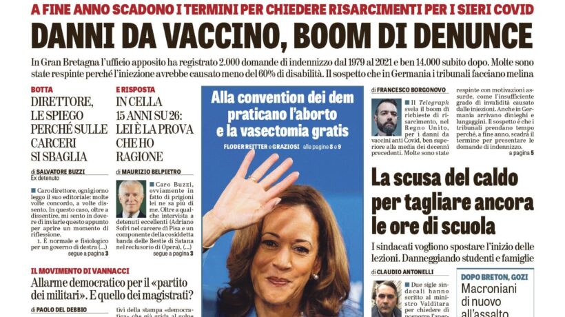 Oggi in edicola