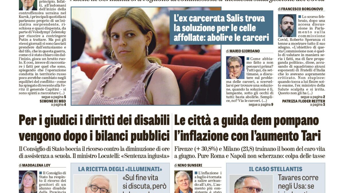 Oggi in edicola