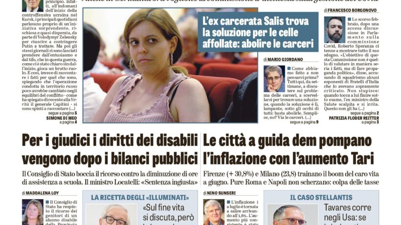 Oggi in edicola