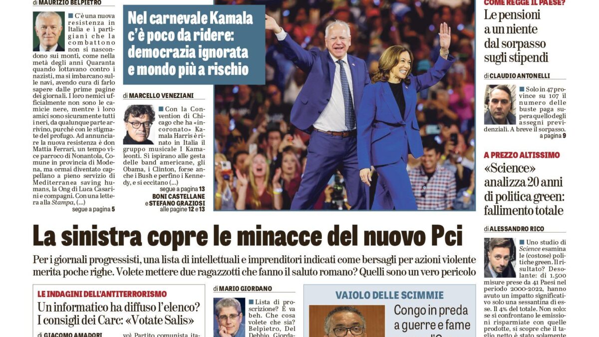 Oggi in edicola
