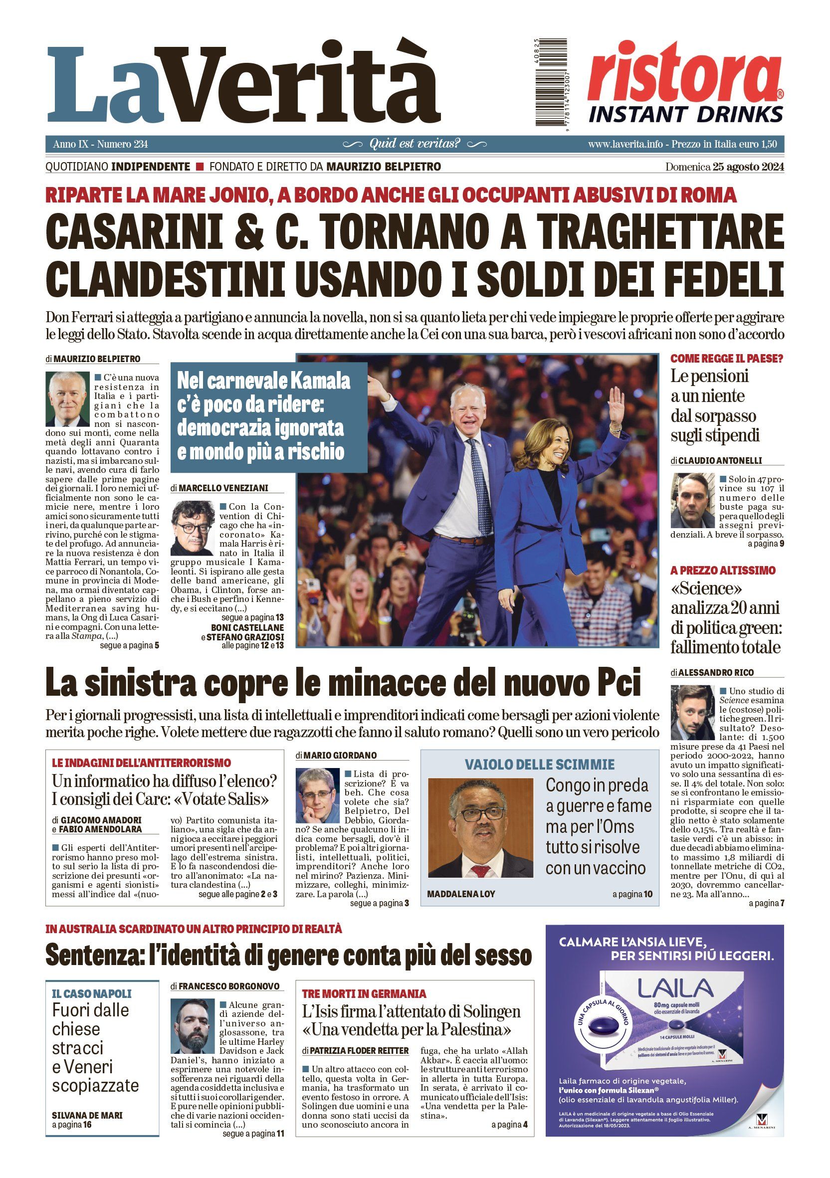 Oggi in edicola
