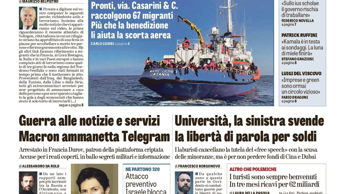 Oggi in edicola