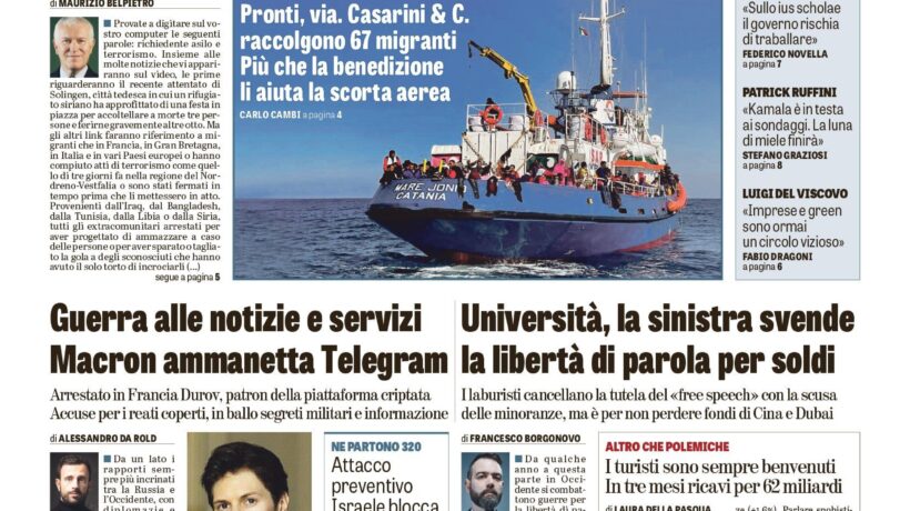 Oggi in edicola