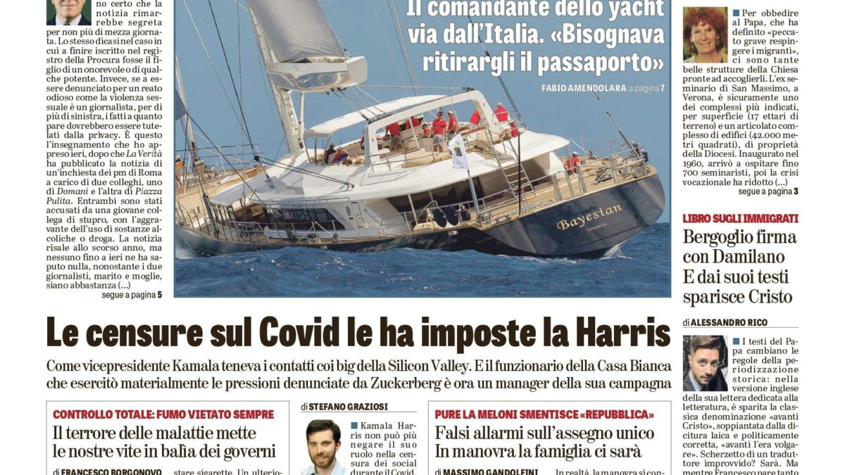 Oggi in edicola