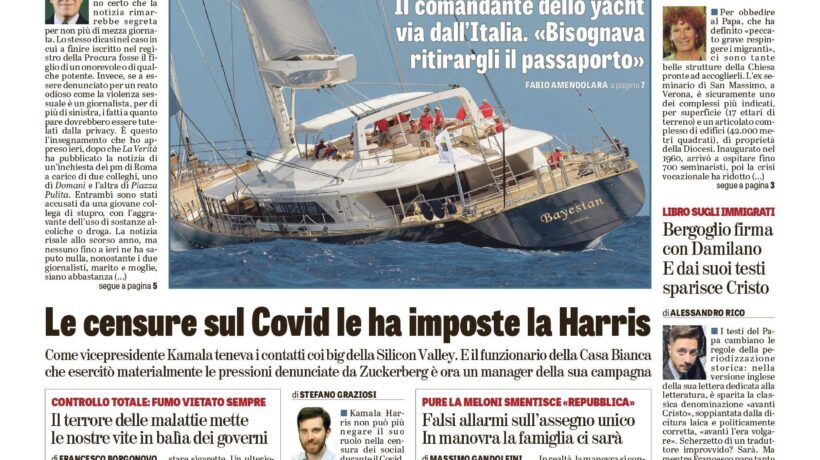 Oggi in edicola