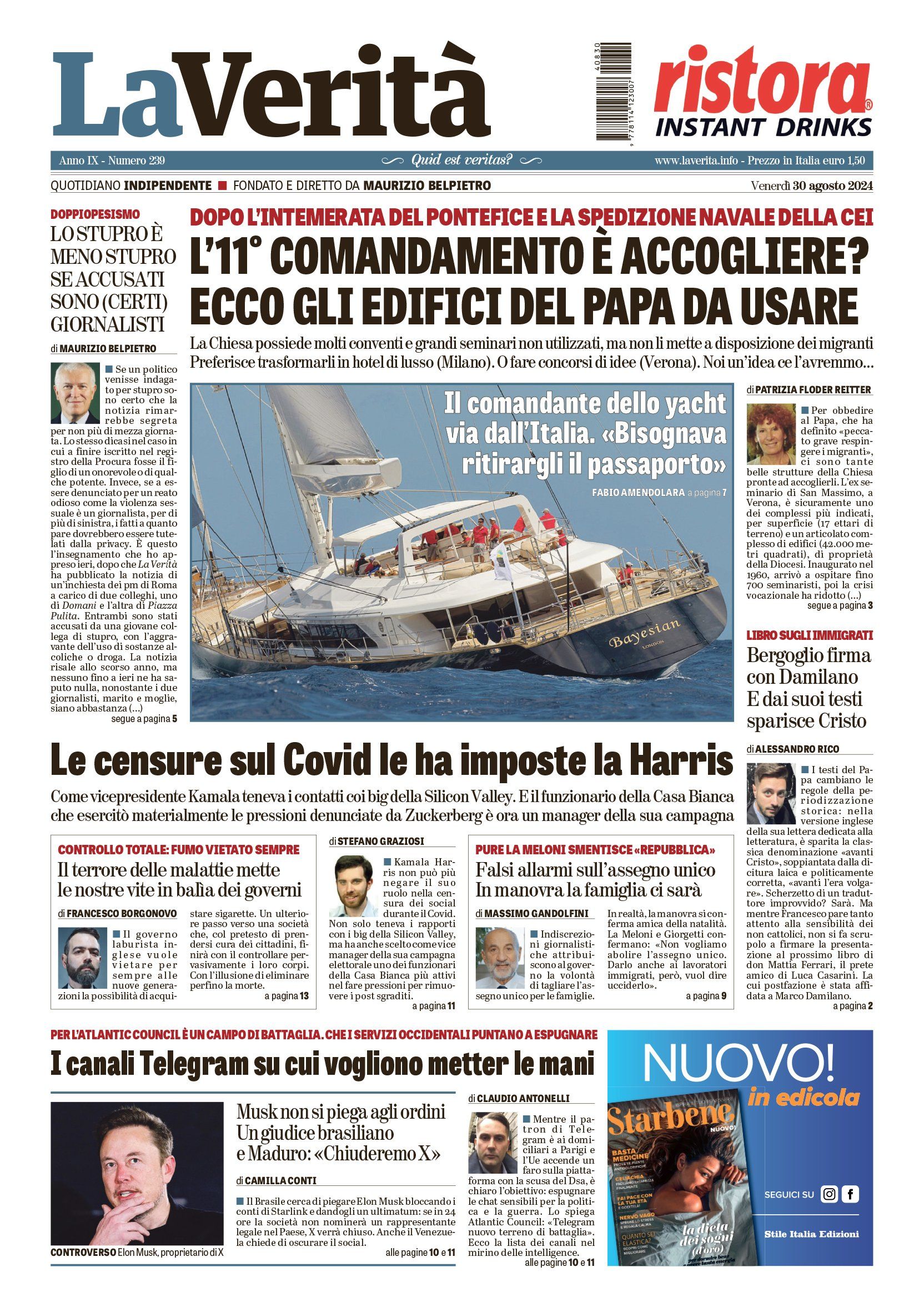 Oggi in edicola