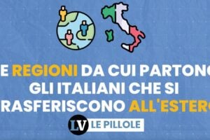 Le regioni da cui partono gli italiani che si trasferiscono all’estero