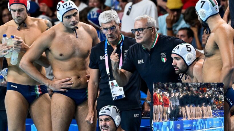 Il Settebello non perdona lo scippo: spalle ai giudici durante l’inno