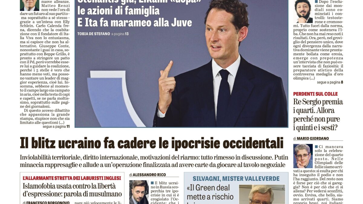 Oggi in edicola